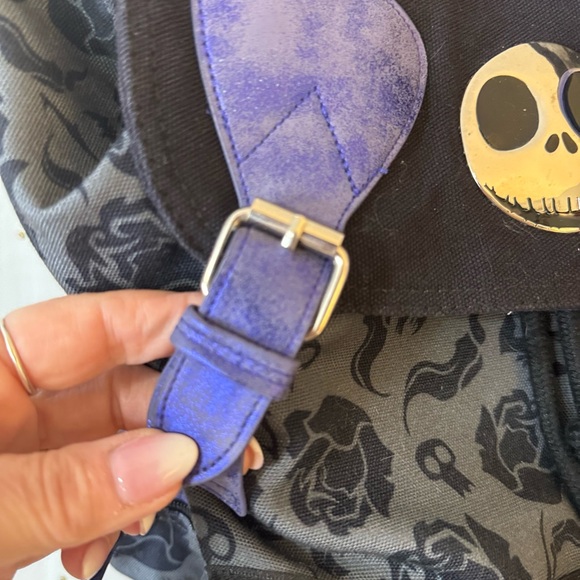 NWT Metallic Jack and Sally Backpack – The Nightmare Before Christmas - Picture 5 of 10
